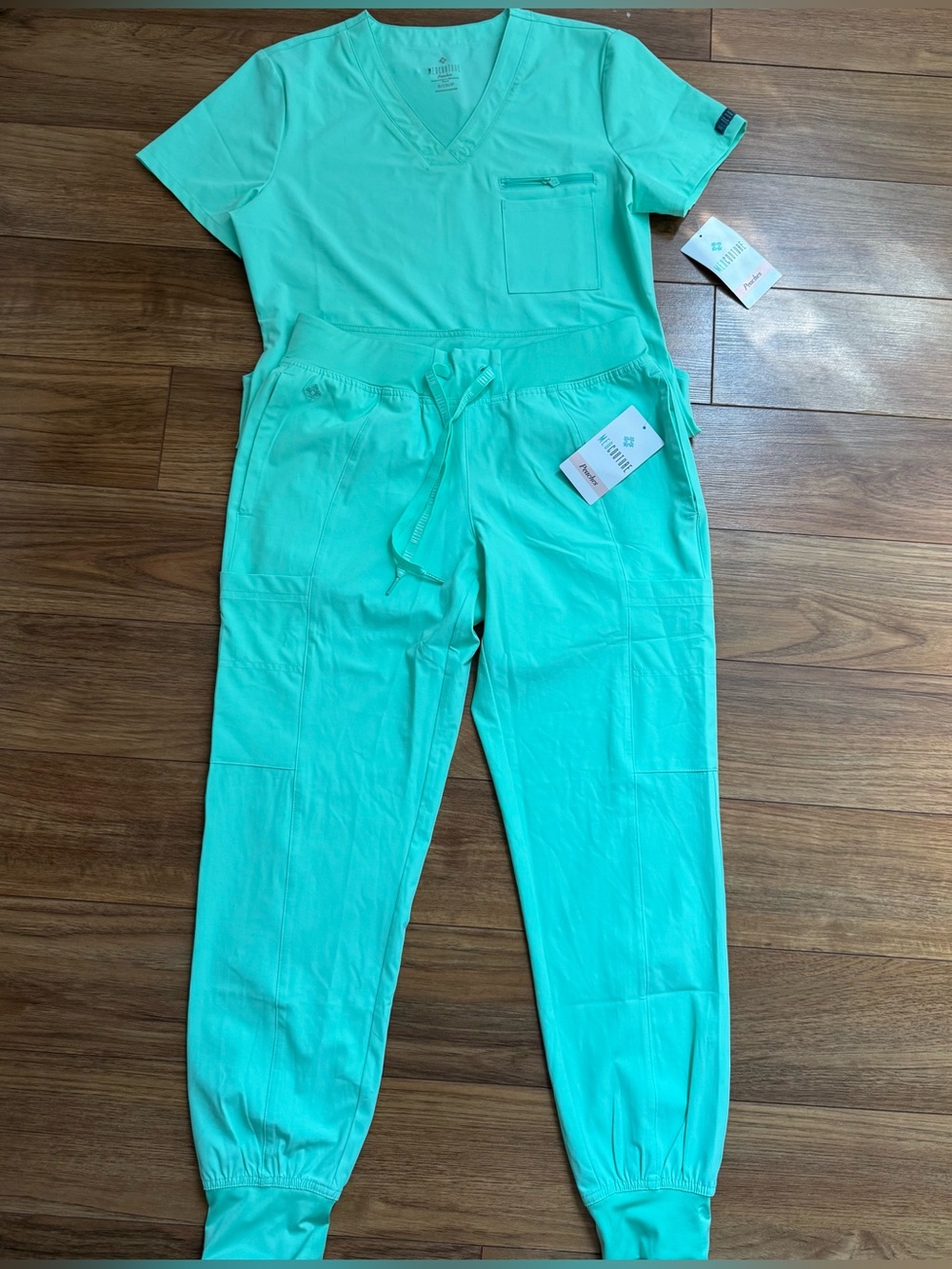 Med Couture Mint Green Scrub Set